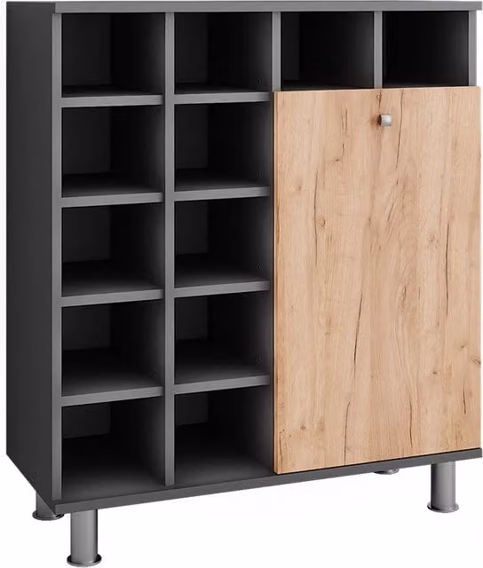 Armadio da lavanderia Fynn Vicco Antracite e Rovere dorato L: 78.4 cm, H: 91.6 cm