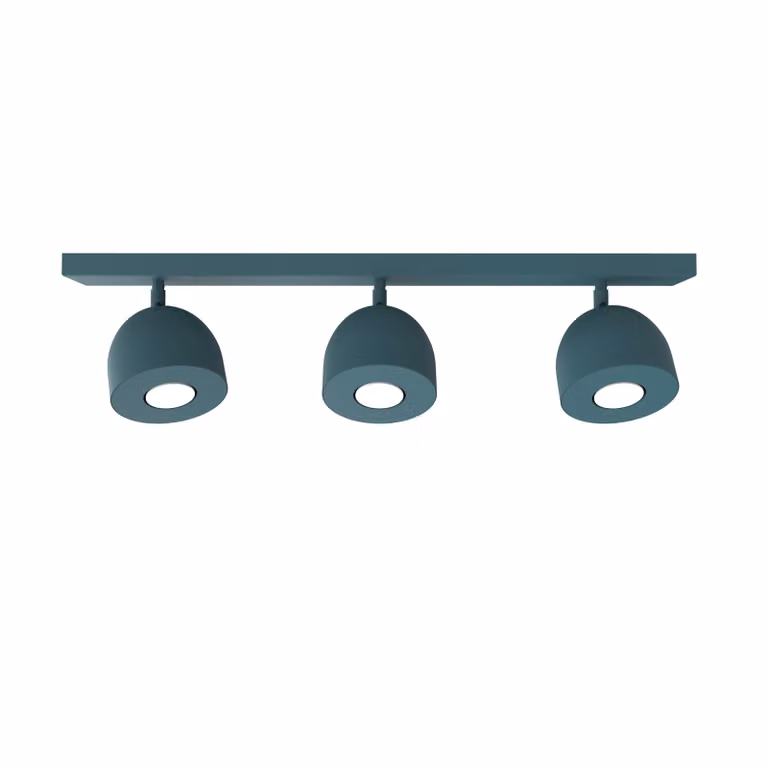 Lampada Da Soffitto Campanella 3X Monocolore Opaca