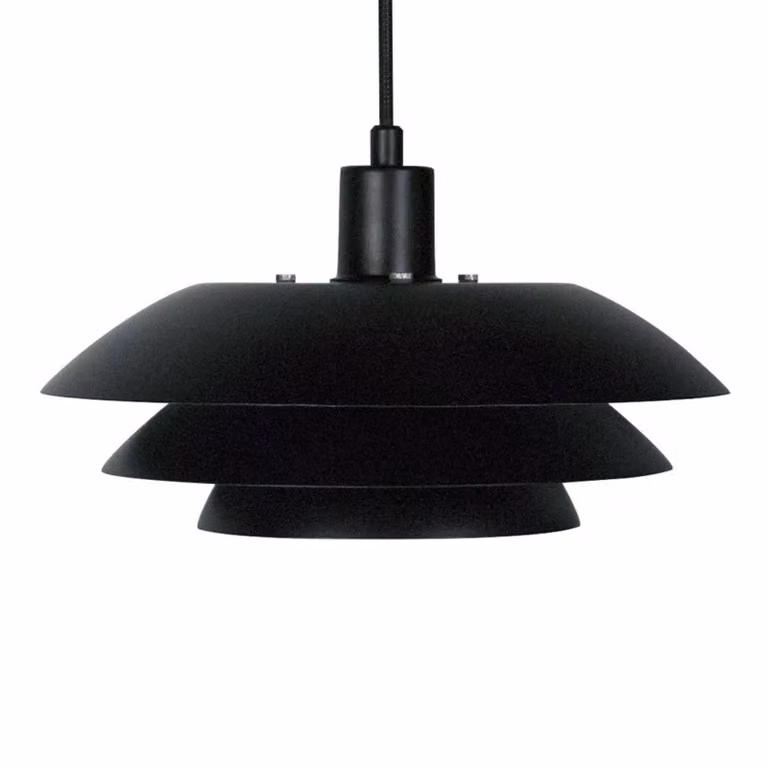 Dyberg Larsen Lampada a sospensione DL31, dimmerabile, Nero, Soggiorno / Sala da pranzo, Metallo, Scandinavo, Lampada a sospensione