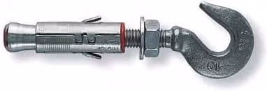 Set di 50 tasselli Fischer SLM 8 con gancio forgiato in acciaio inossidabile color argento