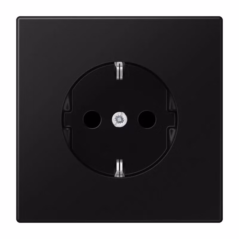 JUNG LS 1520 KI SWM Presa di corrente tipo F Nero (LS1520KISWM)