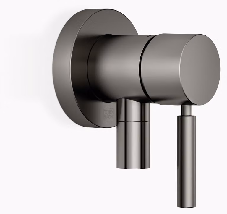 Dornbracht mitigeur monocommandé encastré avec plaques de recouvrement D. 80mm, avec raccord de douche intégré, 36046660-99, 36046660-99
