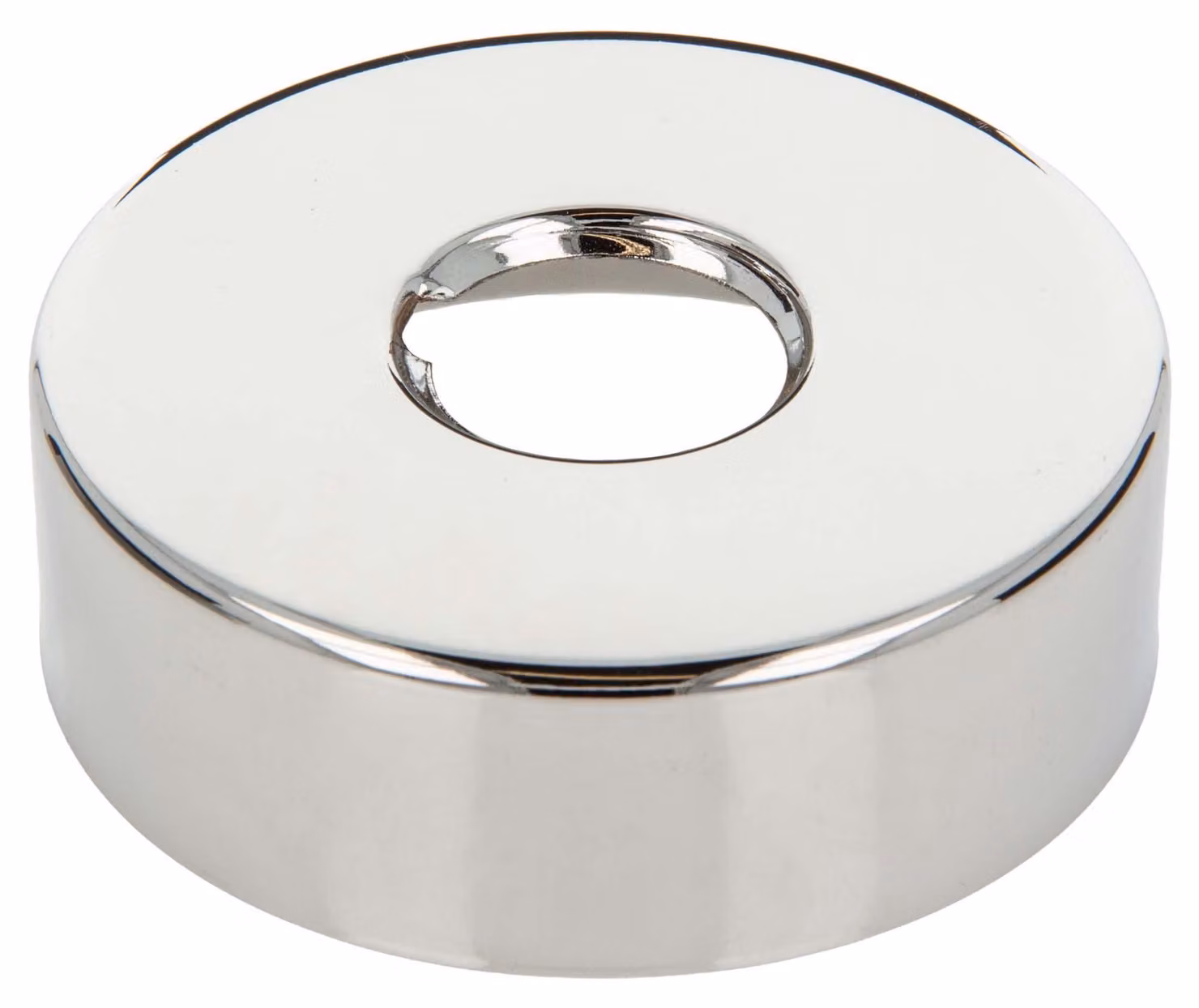 rosone filettato tecuro (3/4) Ø 27 mm x Ø 80 mm x altezza 25 mm, ottone cromato