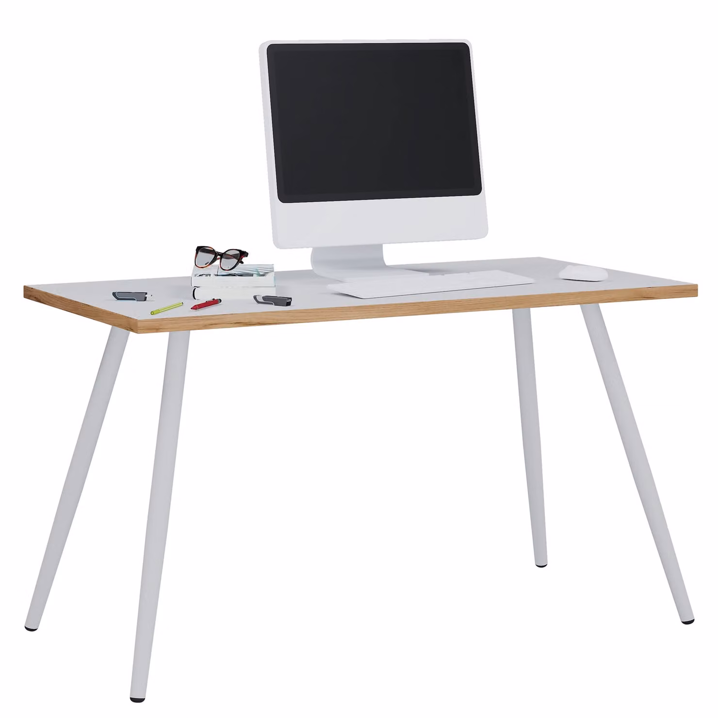 Scrivania Computer Tavolo da ufficio Skandanivischer Retro Look Salia 110x80 cm