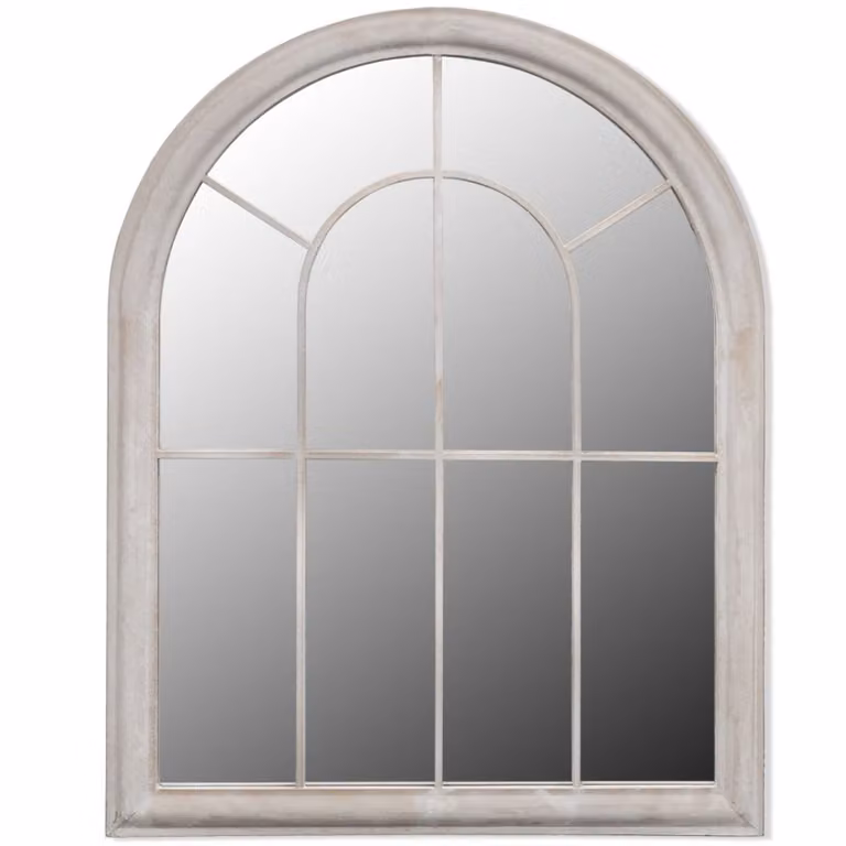 vidaXL Specchio rustico da giardino arco 69×89 cm per uso interno ed esterno