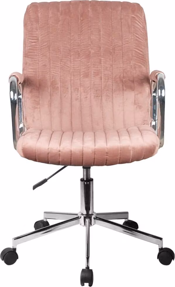 Sedia girevole imbottita TYLUNE - rosa