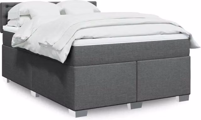 Letto Ibrido con Materasso vidaXL Grigio e Bianco L/P: 160 x 200 cm