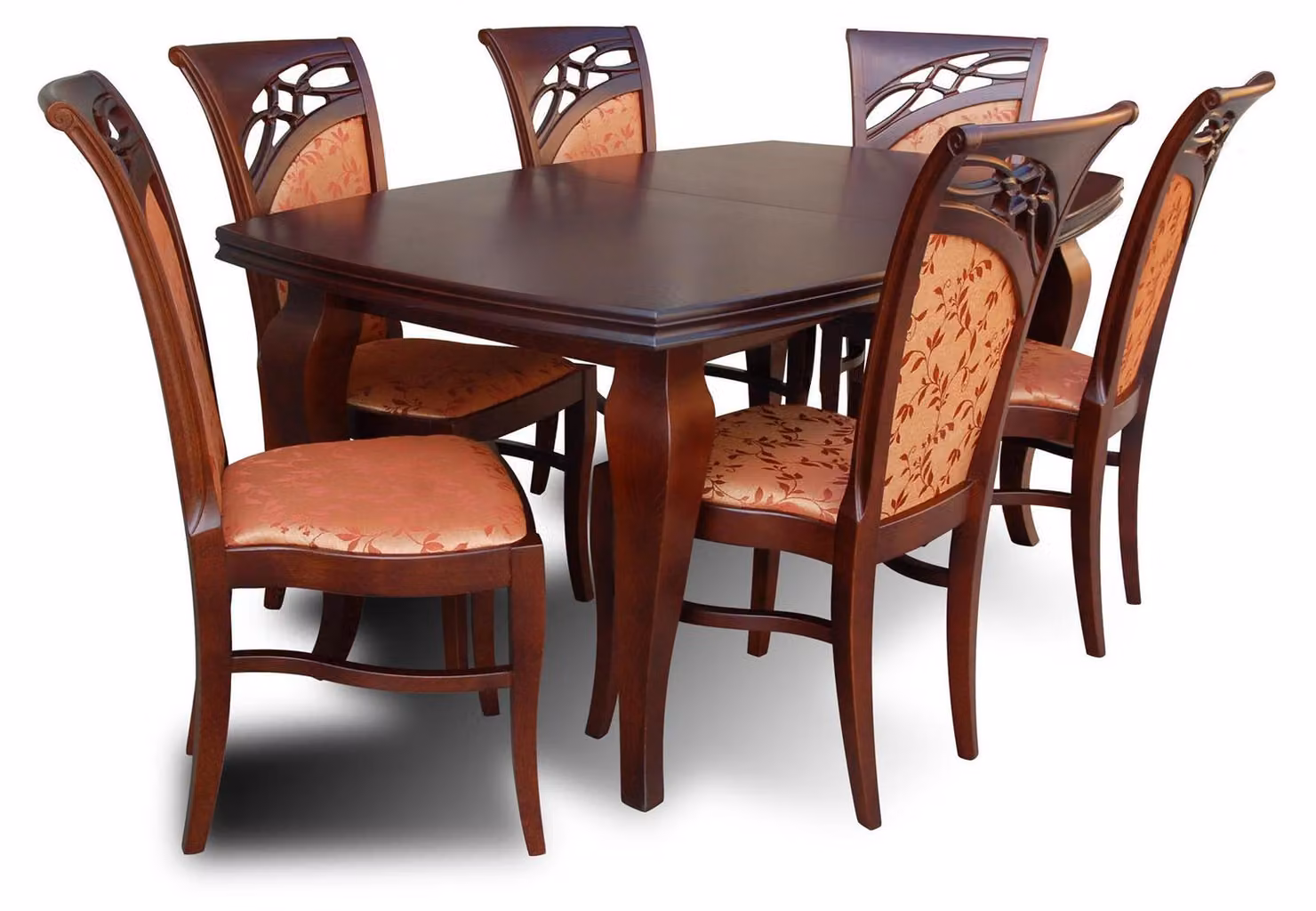 Designer Möbel Tisch 6x Stühle Ess Zimmer Sitz Tische Garnitur Holz 7tlg. Set