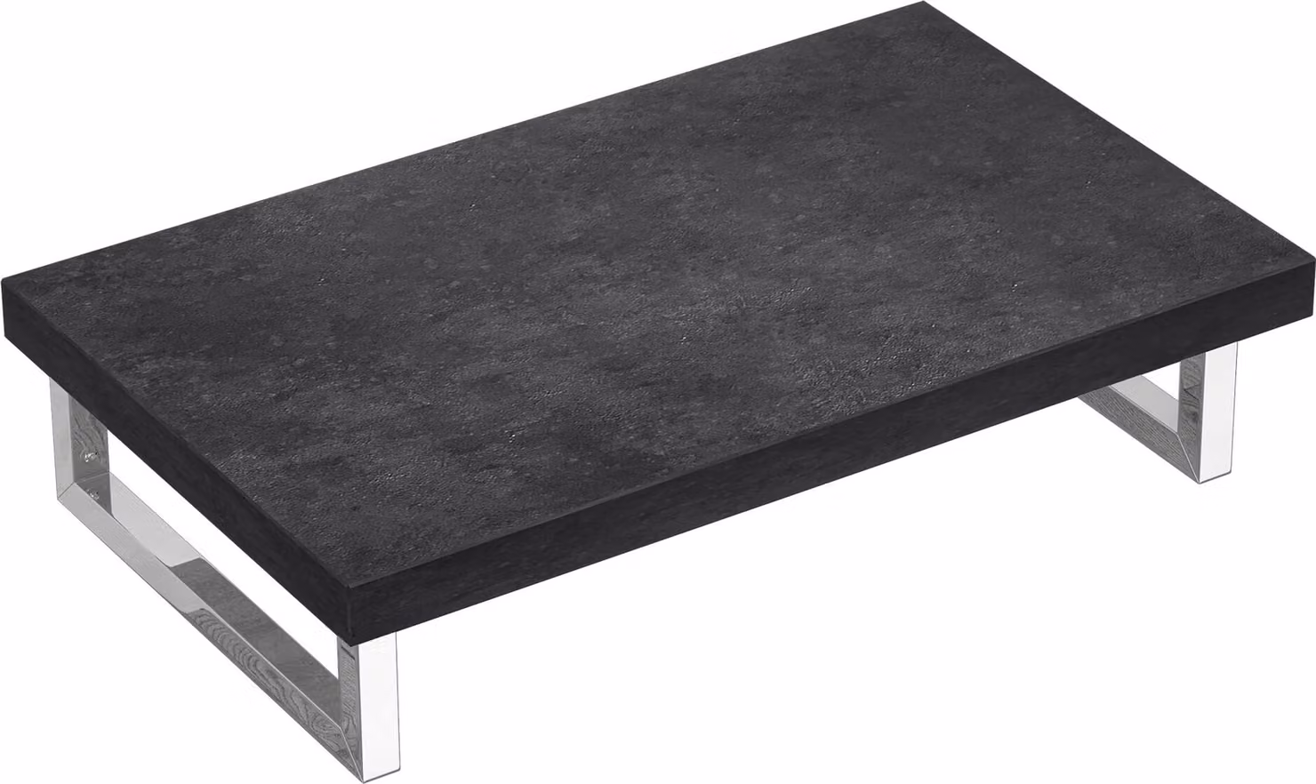 doporro Mensola Sospesa per Lavabo da Appoggio 45x80 cm in Legno Effetto Cemento Grigio, Consolle da Parete per Bagno con Staffe, Mobile da Bagno Design Industriale Platte03