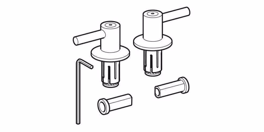 Cerniera p per sedile WC Lineo 572300 cromata