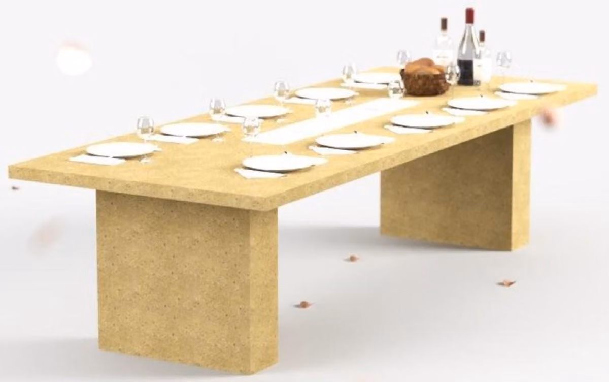 Tavolo da pranzo Casa Padrino con camino a bioetanolo, dimensioni 300 x 115 x altezza 75 cm - Disponibile in diversi colori - Tavolo da pranzo - Tavolo da giardino - Arredamento per la sala da pranzo - Arredamento per il giardino - Arredamento - Arredamen