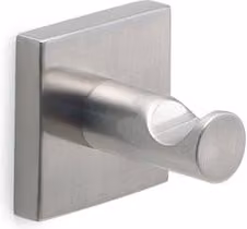 Set di 2 appendini da bagno Gedy FUJI in acciaio inossidabile silver spazzolato L/P/H: 4,7 x 4,9 x 4,7 cm