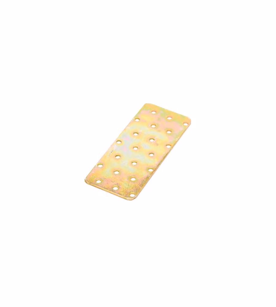 Acciaio Tropicalizzato - Piastrina Piana Forata 200x60 mm - Piastre di Supporto