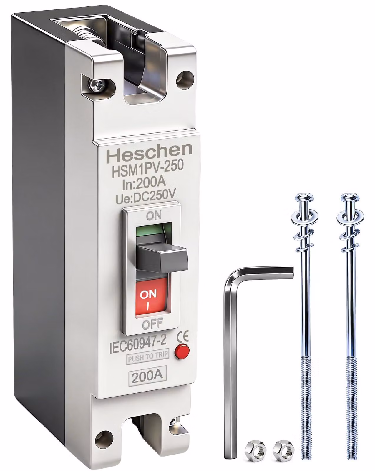 Interruttore automatico CC, unipolare, 250V DC, 200A