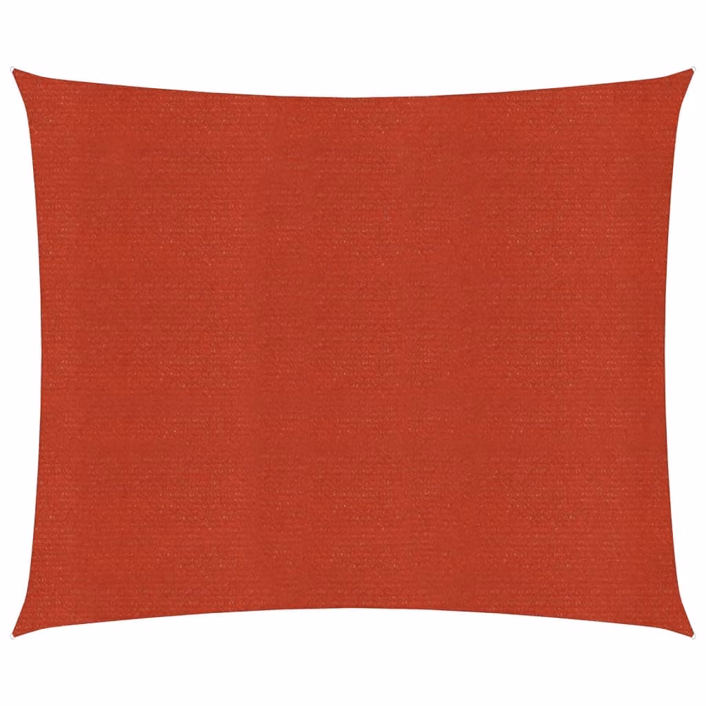 The Living Store Tenda da sole 160 g/m² Rosso 6x6 m HDPE