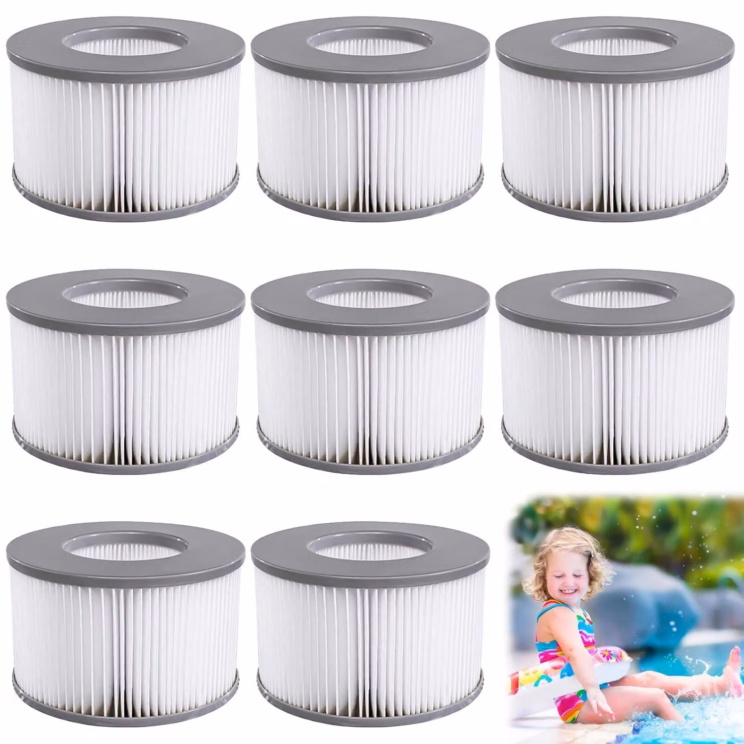 Solidchoice - Set di 8 filtri di ricambio per piscine idromassaggio MSPA
