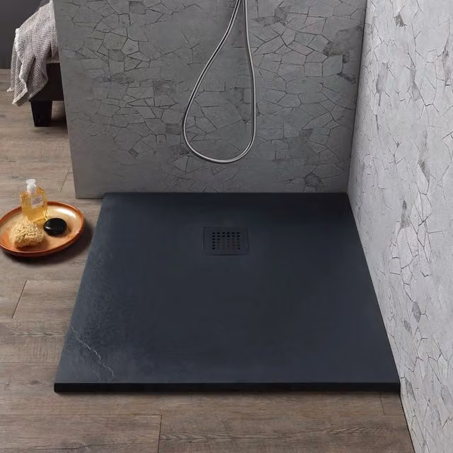 Piatto doccia 80x80 in resina antracite