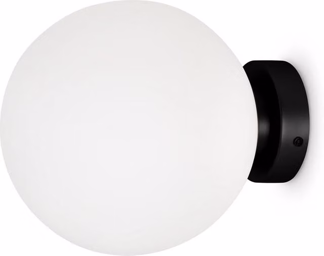 Applique Maytoni Basic Form a sfera bianca in vetro e metallo con attacco E14 MOD321WL-01B1