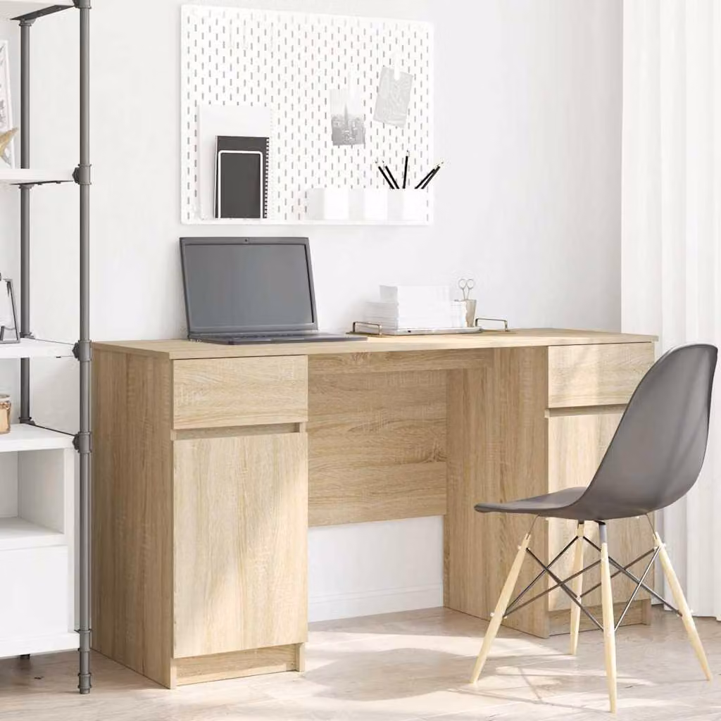 Maison Exclusive - Scrivania rovere sonoma 140 x 49 x 76 cm Legno multistrato
