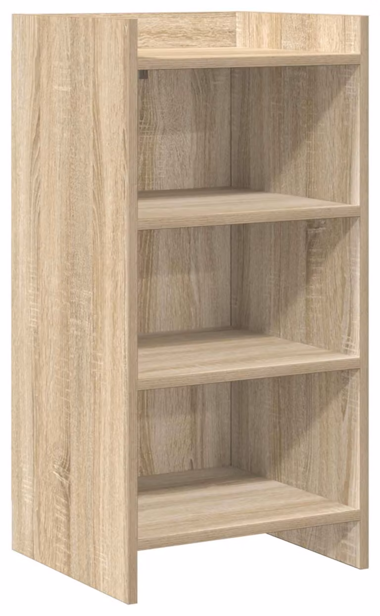 Mobiletto contenitore in legno composito effetto noce Sonoma, dimensioni 40 x 36 x 80 cm