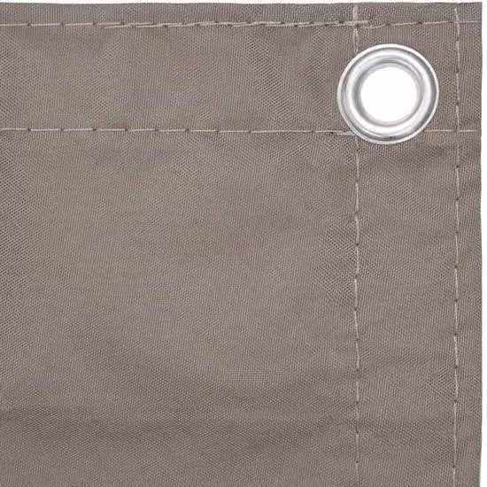 Ombrellone da balcone 120x600 cm - Ombrellone per uso privato - Tessuto Oxford - Colore taupe - Resistente al vento e ai raggi UV - Modello alto - Versione
