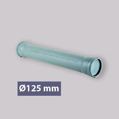 TUBO A INNESTO "BAMPLAST PP-TECH" Ø125 CON 2 BICCHIERI 3000 mm
