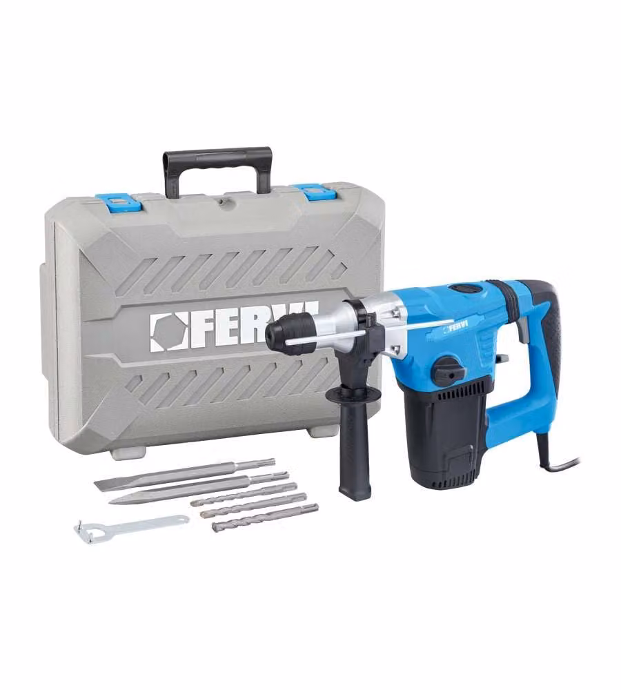 Fervi Martello Perforatore Elettrico 1050W SDS-Plus Antivibrazioni