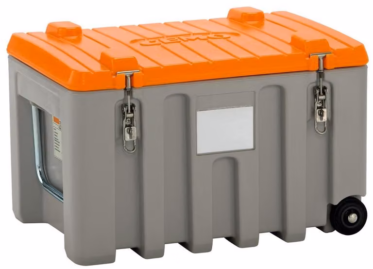 CEMbox 150 grigio/arancione 150 litri con carrello