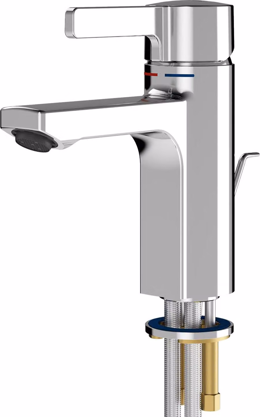 Miscelatore a colonna monocomando KWC AR, F5, 125 mm, asta di trazione