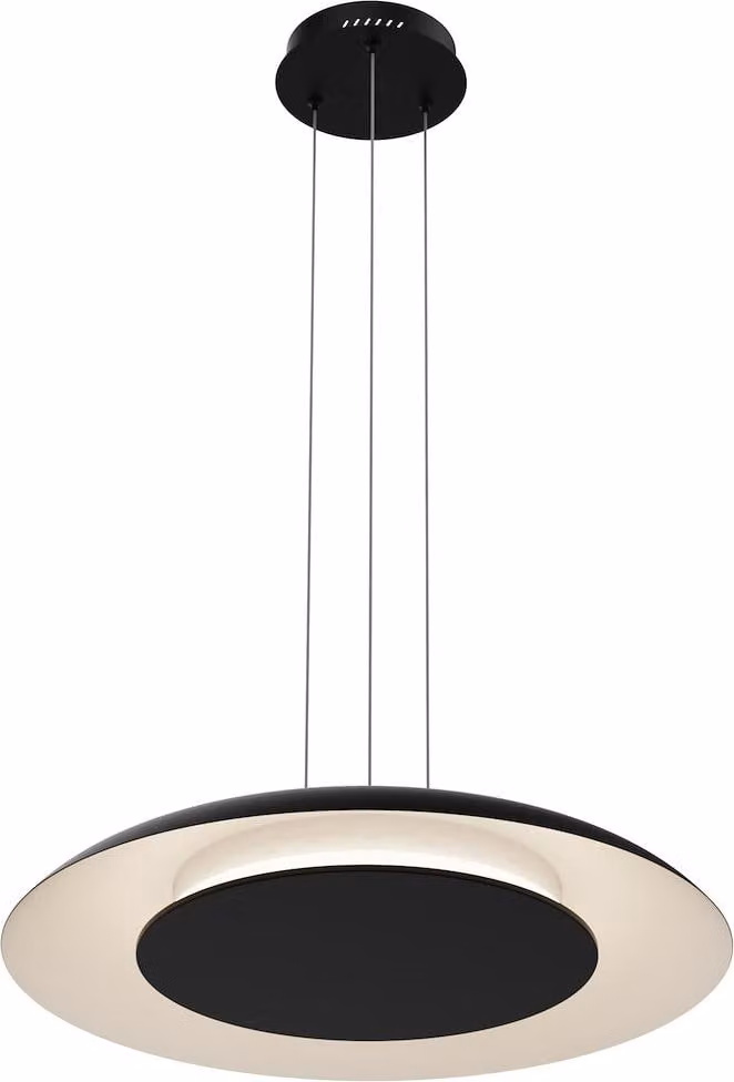 Lampada a sospensione Milagro PIATTINO Nero 30W LED 3000K 4000K 6000K