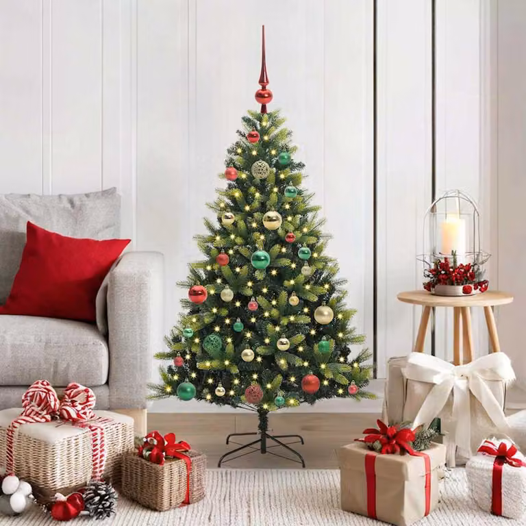 Maison Exclusive - Albero di Natale artificiale fiammato 150 LED verde 120 cm