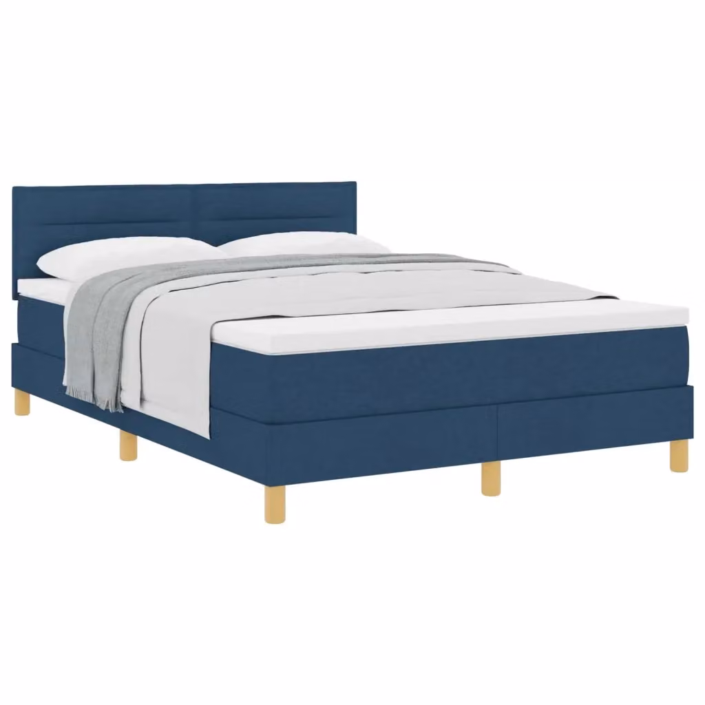 Letto ibrido con testiera e cuscino blu vidaXL L/P/H: 160 x 200 x 280 cm – 2