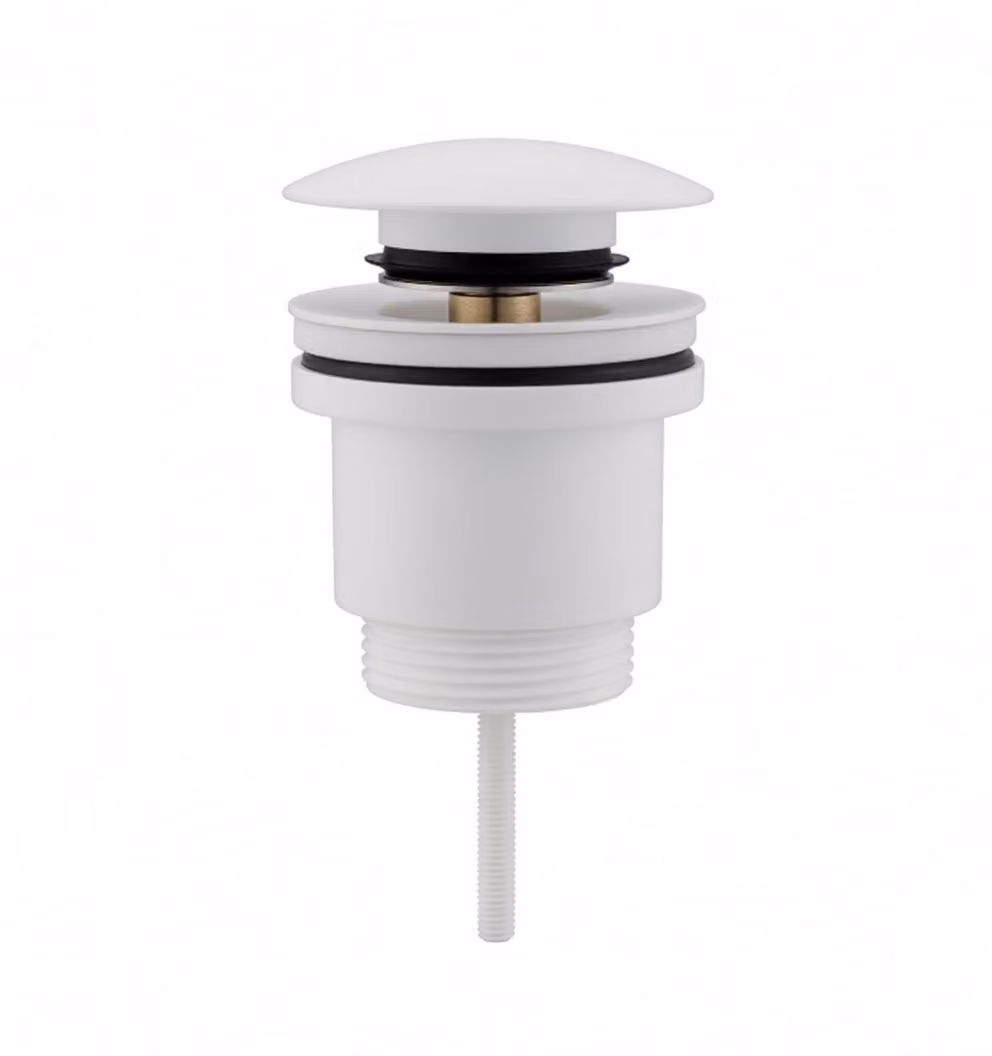 Piletta click-clack universale in ottone GIULY - Bianco Opaco