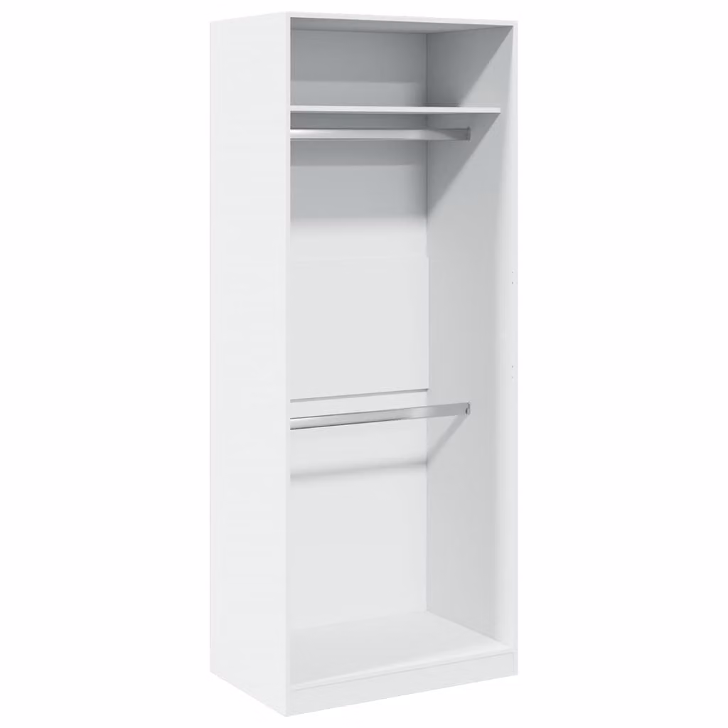 Armadio Bianco 80x50x200 cm in Legno Multistrato