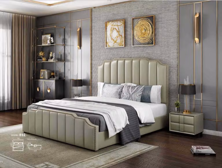 Schlafzimmer Luxus Bett Design Betten 180x200cm Doppel Hotel Möbel Einrichtung