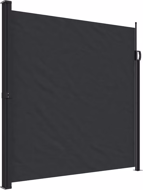 Tenda da sole laterale retrattile DESIGN IN in poliestere e acciaio, colore nero, L: 600 cm, H: 200 cm