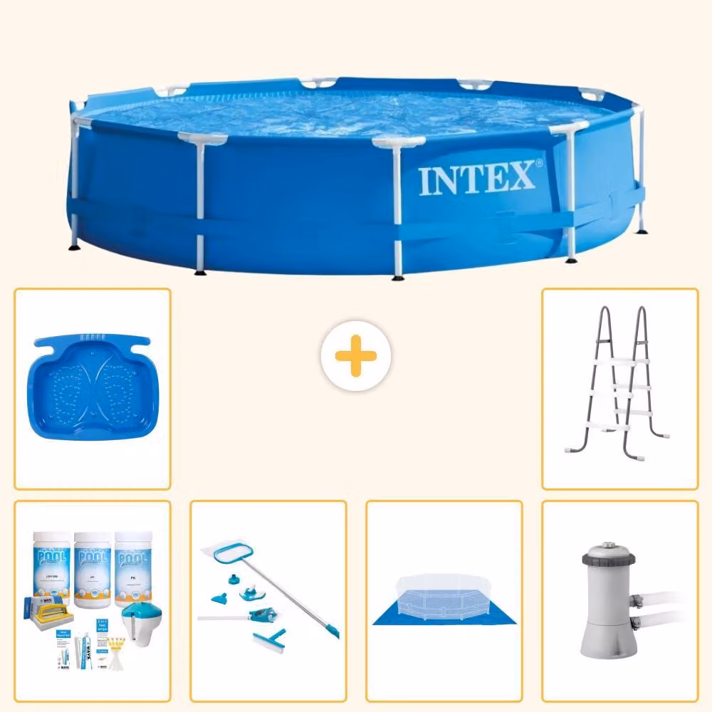Piscina fuori terra a struttura - 366x76 cm - 7 pezzi - Modello S21012