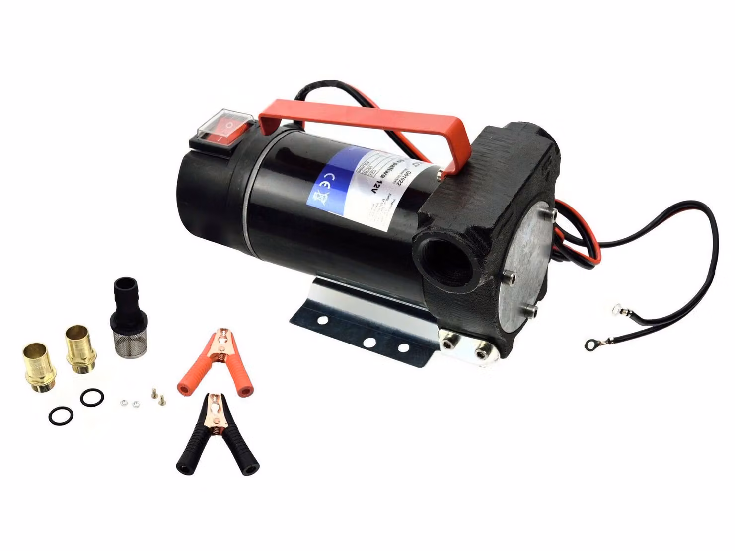 Pompa autoadescante per trasferimento diesel 12 v 155 w, per travaso gasolio
