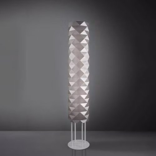 Piantana Moderna Polilux ® Argento E Metallo 3 Luci E27