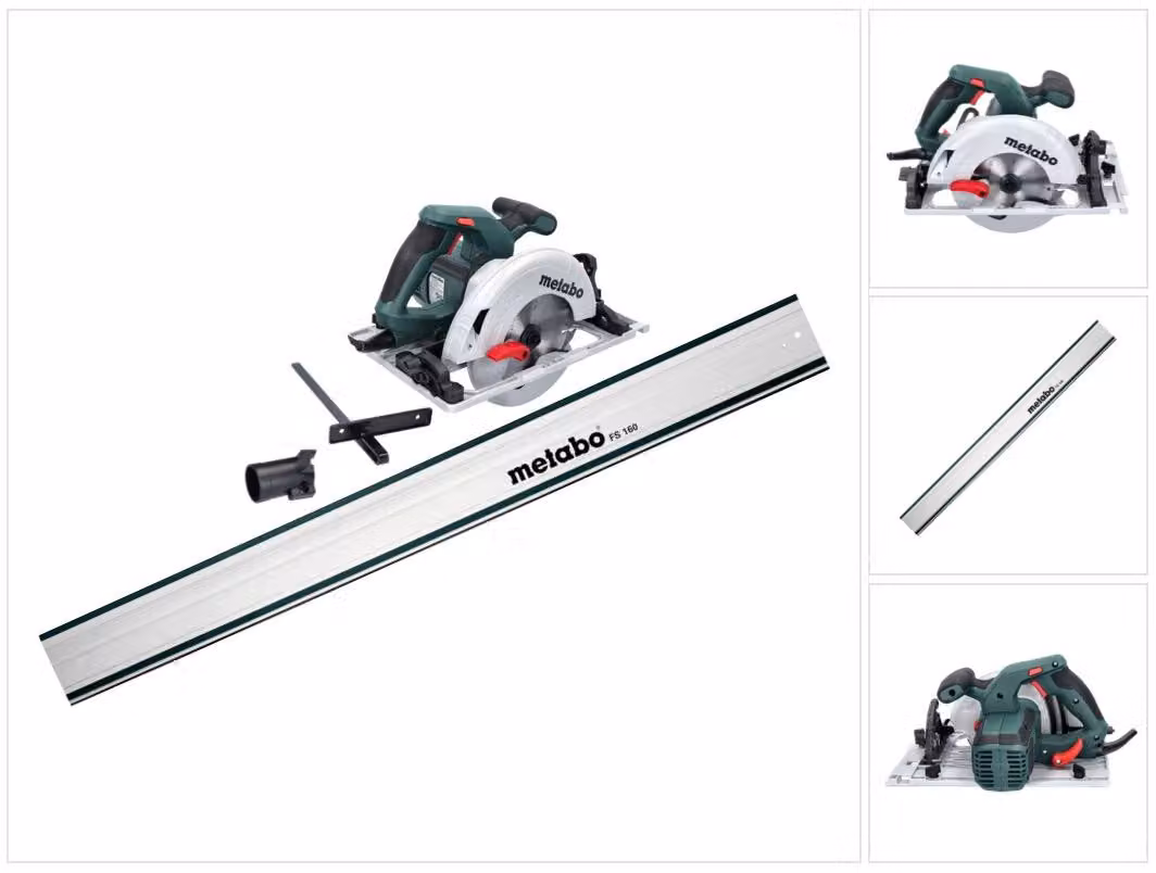Metabo KS 55 FS Sega circolare portatile 1200 W 160 mm + lama circolare + binario di guida