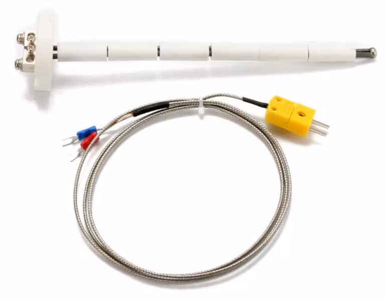 Sonda Vetroceramica di tipo K, blocco termoelettrico, 2372/1300 gradi Fahrenheit/Celsius, 11G, per la misurazione della temperatura