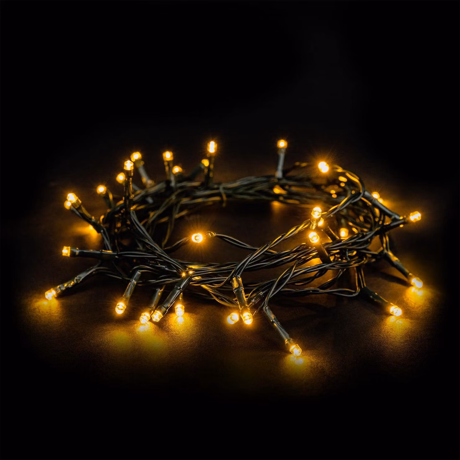 Catena luminosa a LED, 4 metri, 40 LED bianco caldo, grado di protezione IP44, con timer