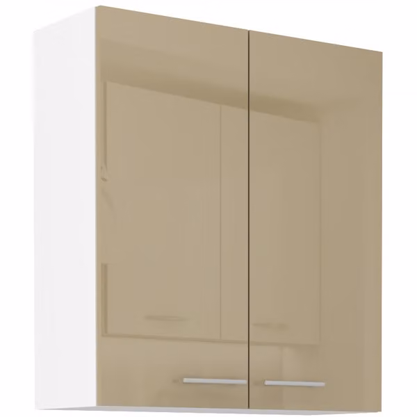 Pensile alto LAJLA - larghezza 80 cm, cappuccino / bianco