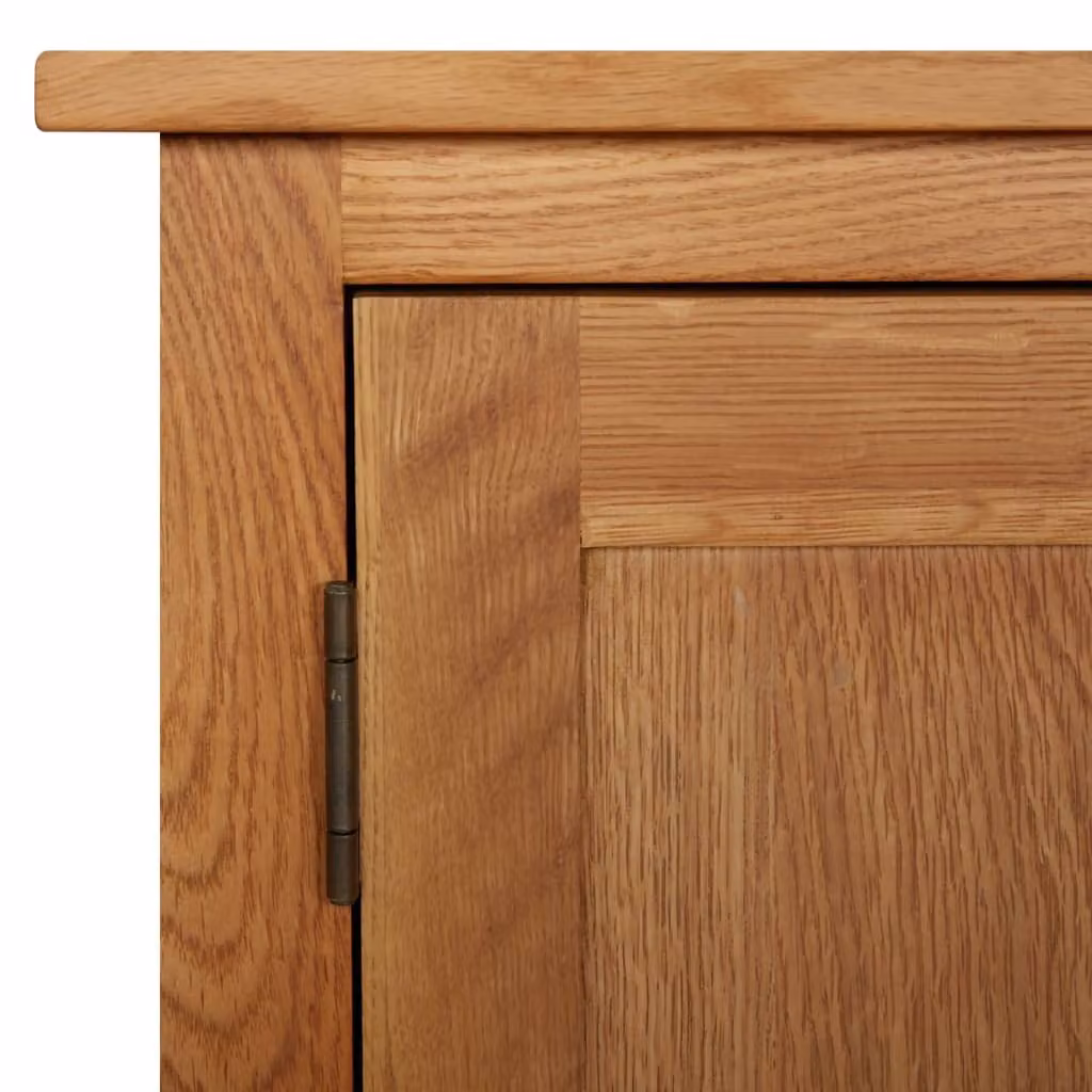 vidaXL Mobile da cucina 70x35x75 cm in legno massello di rovere