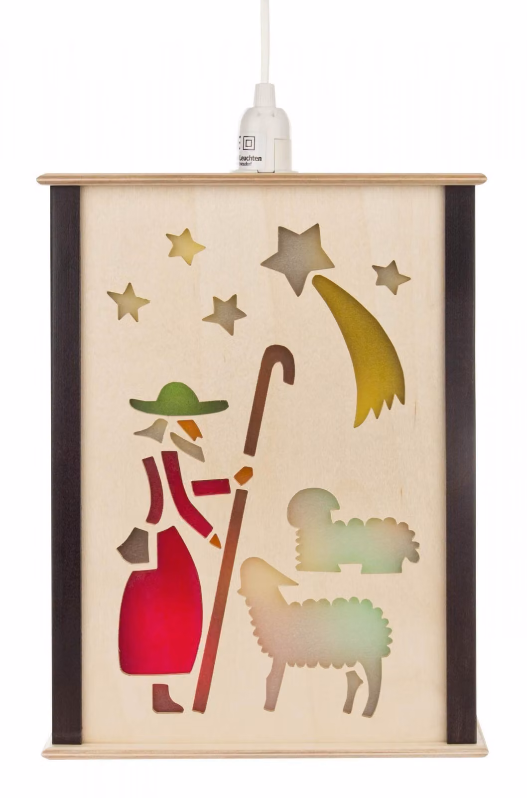 Lanterna decorativa a tema Natale, dimensioni 210x270x80 mm, nuova