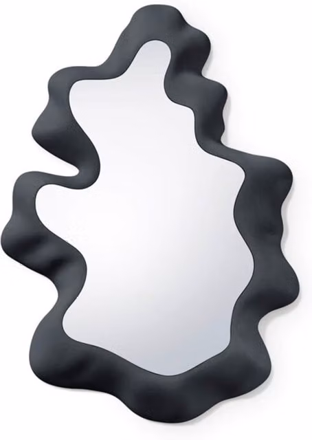 Specchio da parete moderno Gufram Sculpted in plastica nera