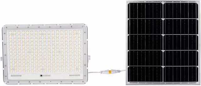 Faro LED Solare V-TAC 30W 2600lm 4000K Bianco con Telecomando, Timer e Sensore Crepuscolare IP65 – 1