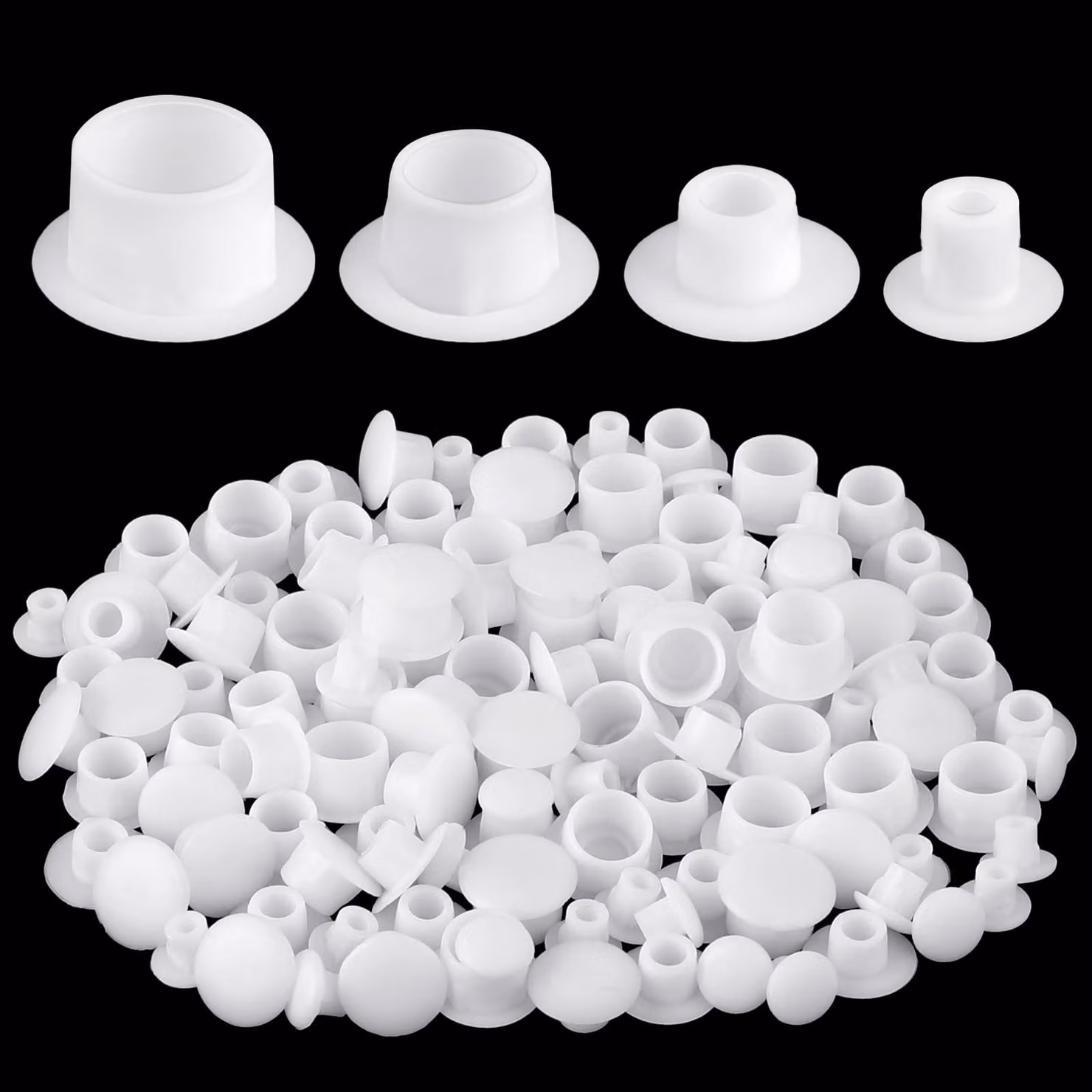 120 tappi di copertura per fori, di dimensioni 5/6/8/10 mm, e tappi in plastica per viti