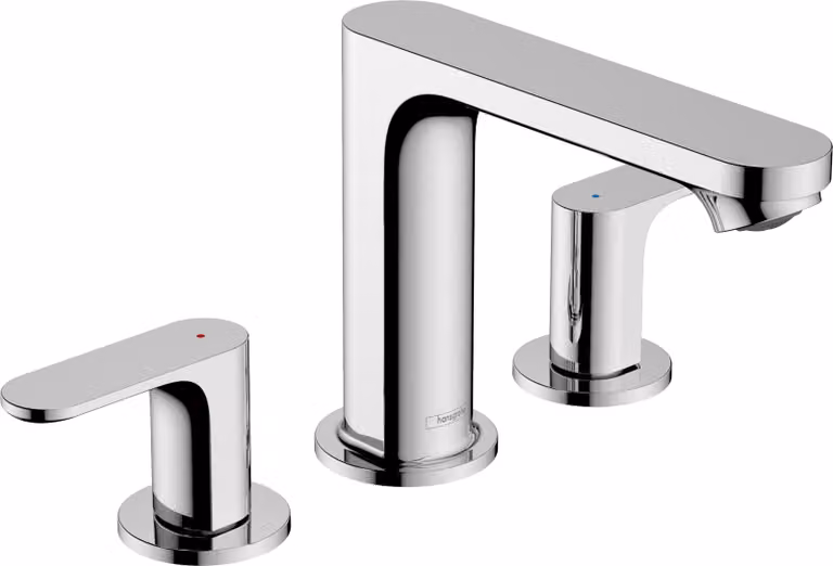 hansgrohe Rebris S Mélangeur de lavabo 3 trous 110, avec vidage, chromé, saillie 134 mm, 72530000, 72530000