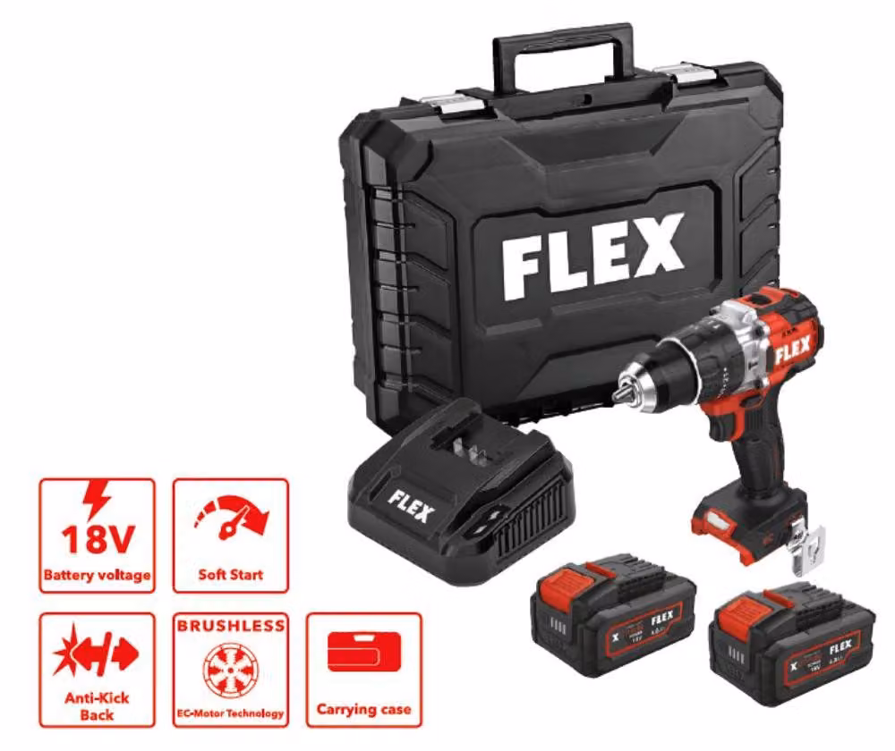 FLEX PD 2G 18-EC MD/4.0 Set Akku-Schlagbohrschrauber 18 V